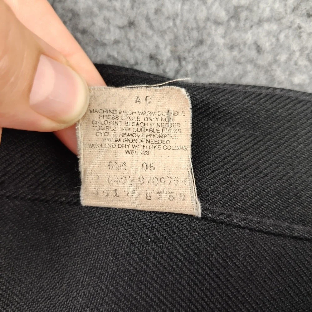 VTG Levis Black Tab Dacron Pants Slacks Crop 36x24 Mens